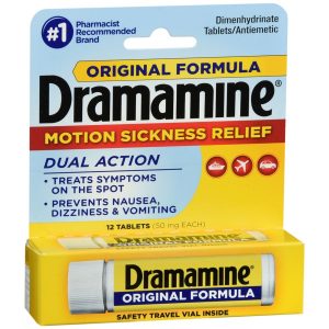 Dramamine Motion Sickness Relief Tablets Original Formula - 12 TB