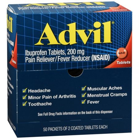 Advil Ibuprofen Coated Tablets - 100 TB