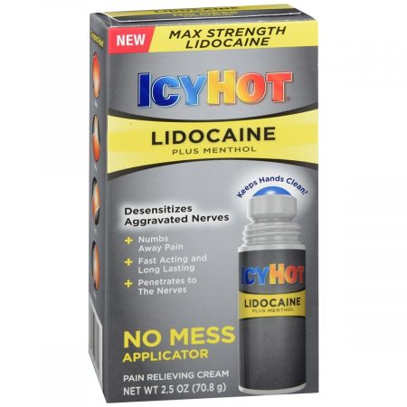 ICY HOT Pain Relieving Cream Lidocaine plus Menthol - 2.5 OZ