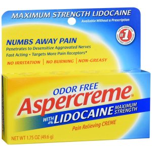 ASPERCREME Pain Relieving Creme with Lidocaine Odor Free - 1.75 OZ