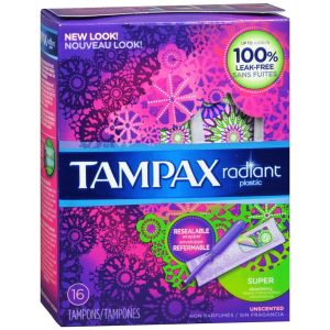 Tampax Radiant Tampons Regular Super - 16 EA