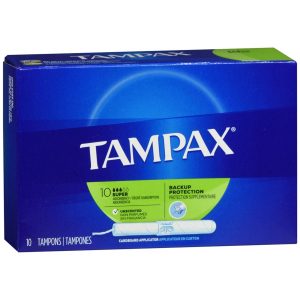Tampax Tampons with Cardboard Applicators Super Absorbency - 10 EA
