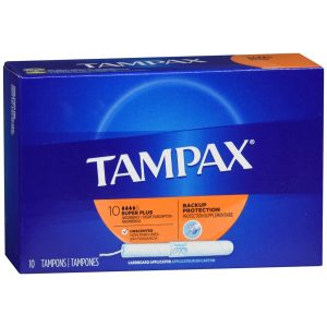 Tampax Tampons with Cardboard Applicators Super Plus Absorbency - 10 EA