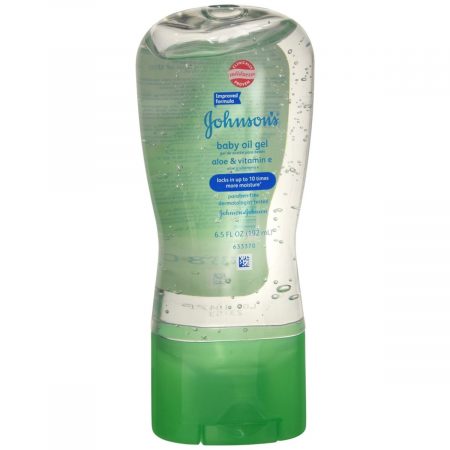 JOHNSON'S Baby Oil Gel Aloe & Vitamin E - 6.5 OZ