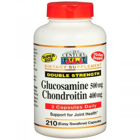 21st Century Glucosamine and Chondroitin Easy Swallow Capsules Double Strength - 210 CP