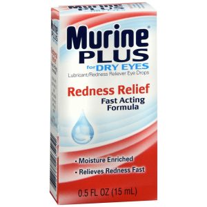 Murine Plus Lubricant/Redness Reliever Eye Drops for Dry Eyes - 0.5 OZ