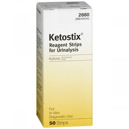 Ketostix Reagent Strips for Urinalysis Ketone (Acetoacetic Acid) 2880 - 50 EA