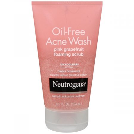 Neutrogena Oil-Free Acne Wash Pink Grapefruit Foaming Scrub - 4.2 OZ