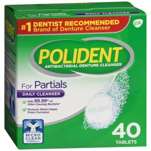 Polident for Partials Tablets - 40 TB