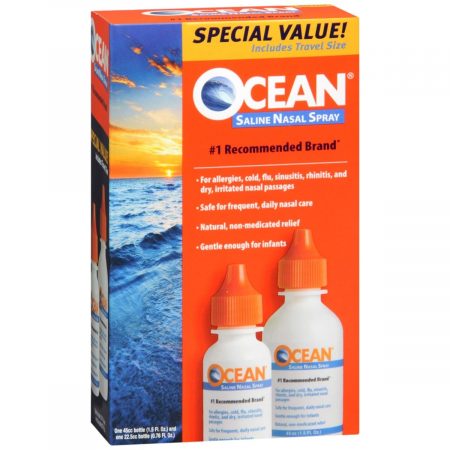 OCEAN Saline Nasal Spray 2 Pack - 2.26 OZ