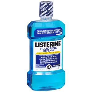 Listerine Fluoride Defense Anticavity Mouthwash Mint Shield - 1000 ML