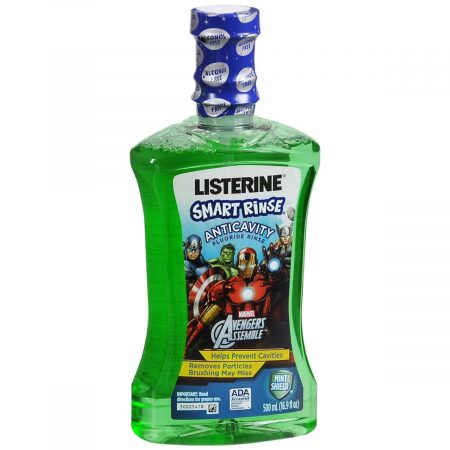 Listerine Smart Rinse Anticavity Fluoride Rinse Mint Shield - 500 ML