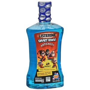 Listerine Smart Rinse Anticavity Fluoride Rinse The Incredibles 2 Bubble Blast - 500 ML