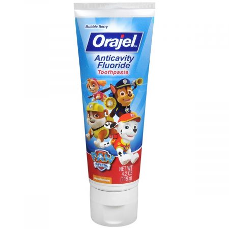 Orajel Anticavity Fluoride Toothpaste Paw Patrol Bubble Berry - 4.2 OZ