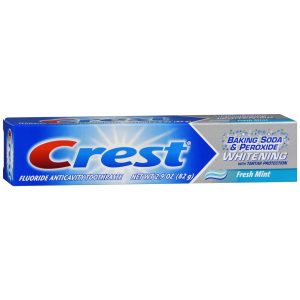Crest Baking Soda & Peroxide Whitening with Tartar Protection Fluoride Anticavity Toothpaste Fresh Mint - 2.9 OZ