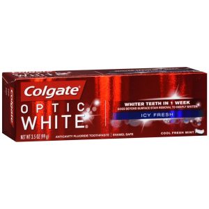 Colgate Optic White Icy Cool Fresh Anticavity Fluoride Toothpaste Fresh Mint - 3.5 OZ