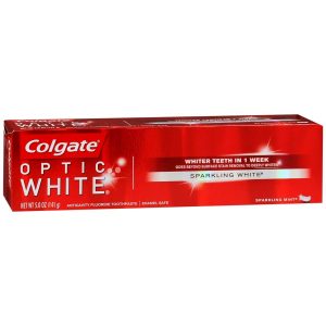 Colgate Optic White Sparkling White Anticavity Fluoride Toothpaste Sparkling Mint - 5 OZ