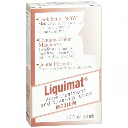 Liquimat Acne Treatment and Cover-Up Lotion Medium - 1.5 OZ