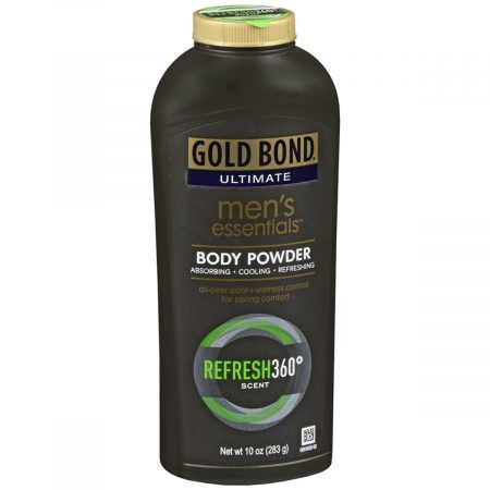 Gold Bond Ultimate Men's Essentials Body Powder Refresh 360 Degrees Scent - 10 OZ