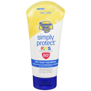 Banana Boat Simply Protect Kids Mineral-Based Sunscreen Lotion SPF 50+ - 6 OZ