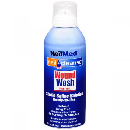 NailMed NeilCleanse Wound Wash First Aid Sterile Saline Solution Spray - 177 ML