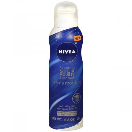 Nivea Foaming Silk Mousse Body Wash Creme Moisture - 6.8 OZ