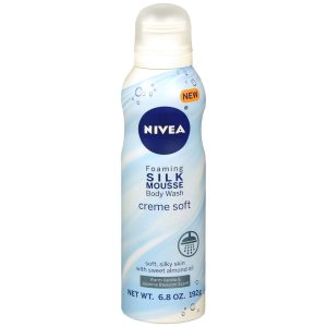Nivea Foaming Silk Mousse Body Wash Creme Soft - 6.8 OZ