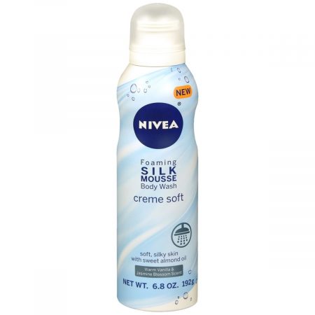 Nivea Foaming Silk Mousse Body Wash Creme Soft - 6.8 OZ