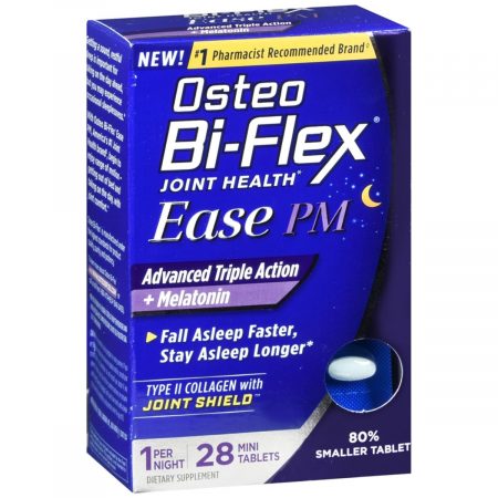 Osteo Bi-Flex Joint Health Ease PM Advanced Triple Action + Melatonin Mini Tablets - 28 CP