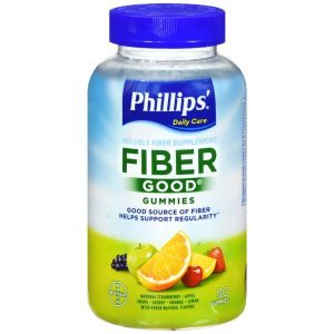 Phillips Fiber Good Soluble Fiber Supplement Gummies Natural Fruit Flavors - 90 EA