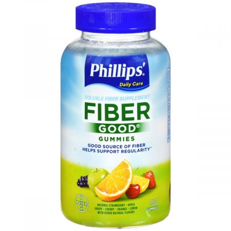 Phillips Fiber Good Soluble Fiber Supplement Gummies Natural Fruit Flavors - 90 EA