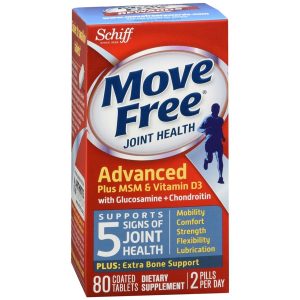 Schiff Move Free Advanced Tablets Plus MSM and Vitamin D3 - 80 TB