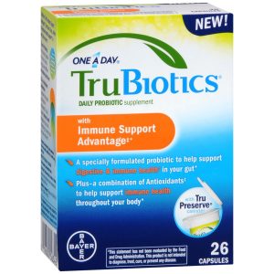 TruBiotics Daily Probiotic Supplement with Immune Support Advantage Capsules - 26 CP