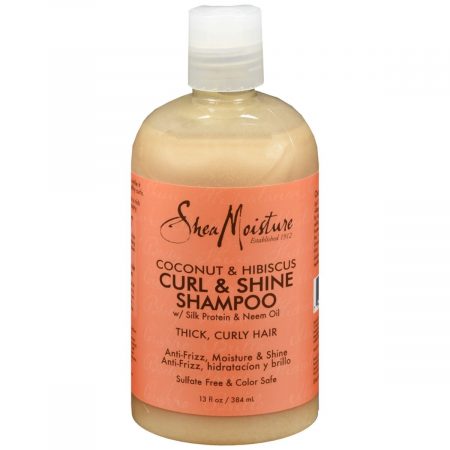 Shea Moisture Coconut & Hibiscus Curl & Shine Shampoo - 13 OZ