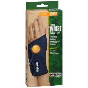 Mueller Green Fitted Wrist Brace-Left S/M 86272 - 1 EA