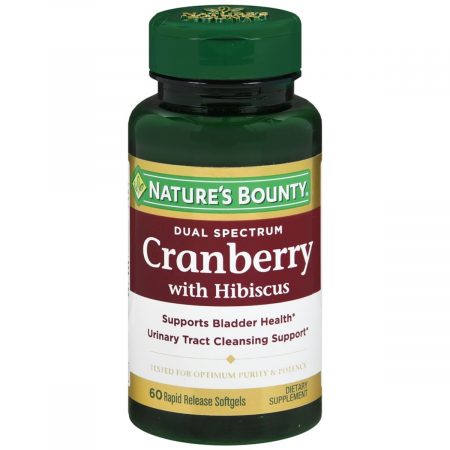 Nature's Bounty Dual Spectrum Cranberry With Hibiscus Softgels - 60 CP