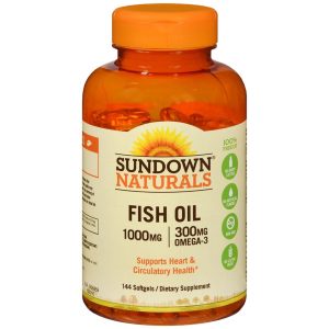 Sundown Naturals Fish Oil 1000 mg Softgels - 144 CP