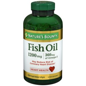 Nature's Bounty Fish Oil 1200 mg Dietary Supplement Softgels - 320 CP