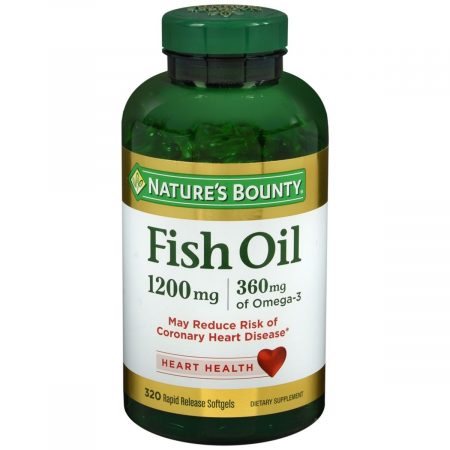 Nature's Bounty Fish Oil 1200 mg Dietary Supplement Softgels - 320 CP