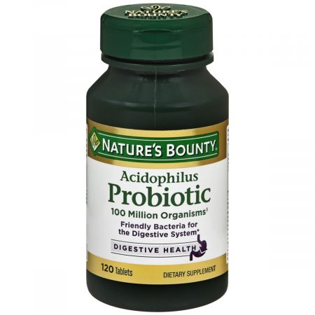 Nature's Bounty Acidophilus Probiotic Dietary Supplement Tablets - 120 TB