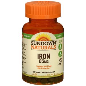 Sundown Naturals Iron 65 mg Tablets - 120 TB