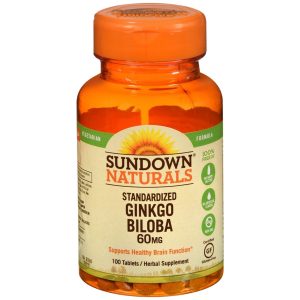 Sundown Naturals Standardized Ginkgo Biloba 60 mg Tablets - 100 TB