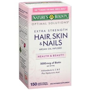 Nature's Bounty Optimal Solutions Extra Strength Hair, Skin & Nails Rapid Release Liquid Softgels - 150 CP