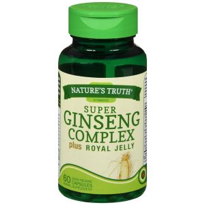 Nature's Truth Super Ginseng Complex plus Royal Jelly Quick Release Capsules - 60 CP