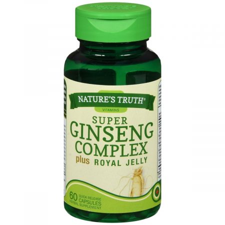 Nature's Truth Super Ginseng Complex plus Royal Jelly Quick Release Capsules - 60 CP