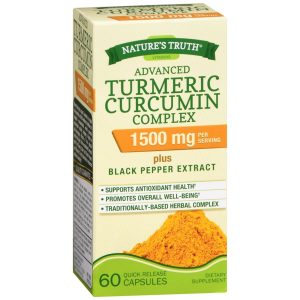 Nature's Truth Advanced Turmeric Curcumin Complex 1500 mg per Serving Capsules - 60 CP