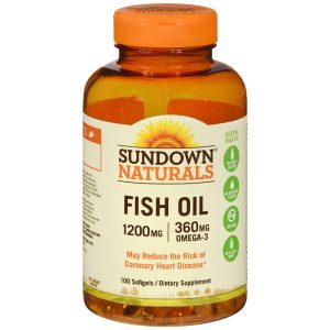 Sundown Naturals Fish Oil 1200 mg Softgels - 100 CP