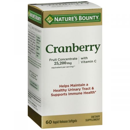 Nature's Bounty Cranberry With Vitamin C Softgels - 60 CP