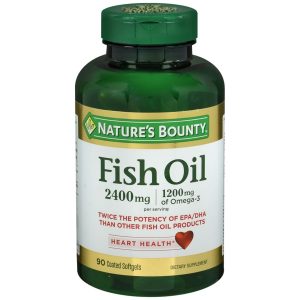 Nature's Bounty Fish Oil 2400 mg Dietary Supplement Softgels - 90 CP