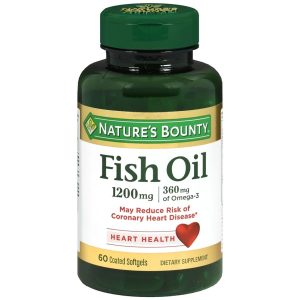 Nature's Bounty Fish Oil 1200 mg Coated Softgels - 60 CP